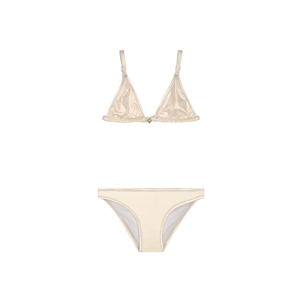 Maillot de bain deux pièces junior Roi santorin or