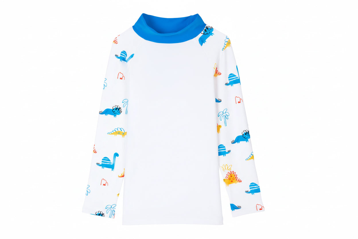 T-shirt de bain Anti UV imprimé Dinosaure Tom