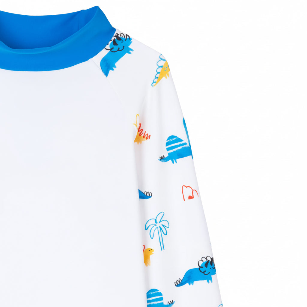 T-shirt de bain Anti UV imprimé Dinosaure Tom