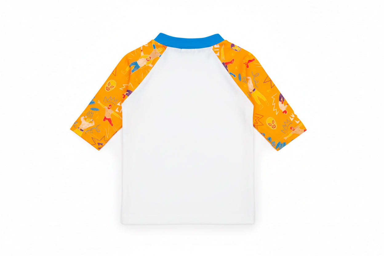 T-shirt de bain Anti UV imprimé Catcheur