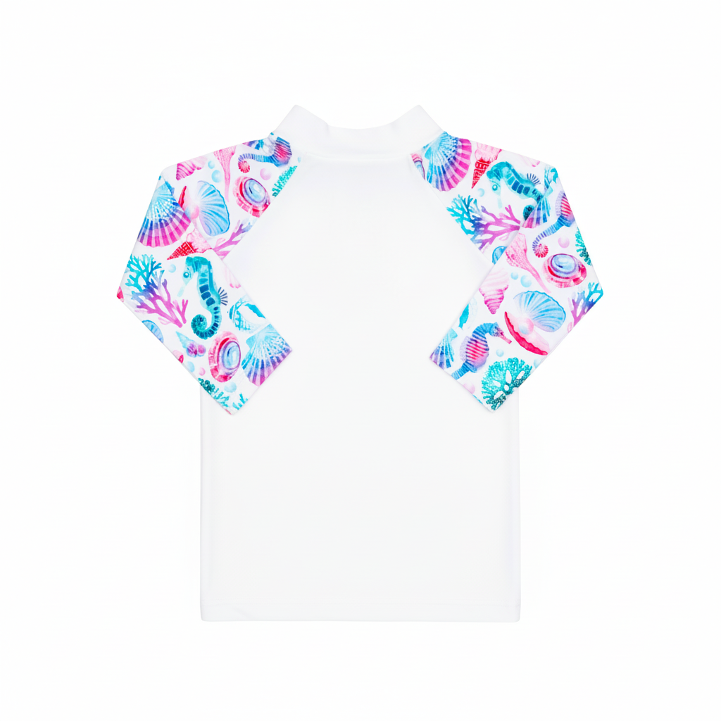 T-shirt de bain Anti UV imprimé coquillage Tom