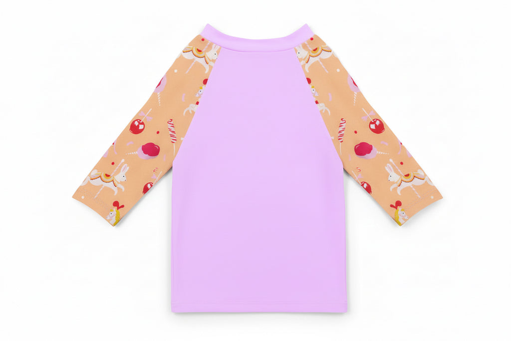T-shirt de bain Anti UV imprimé carroussel Tom