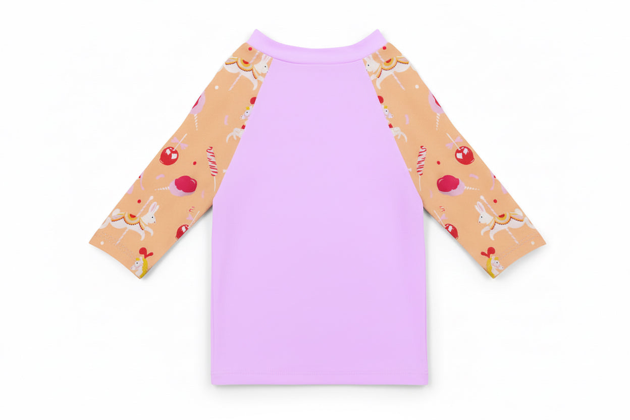 T-shirt de bain Anti UV imprimé carroussel Tom