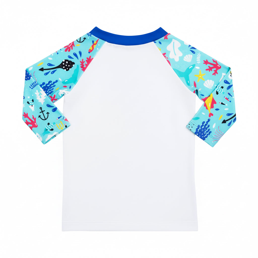T-shirt de bain Anti UV posèidon Tom turquoise
