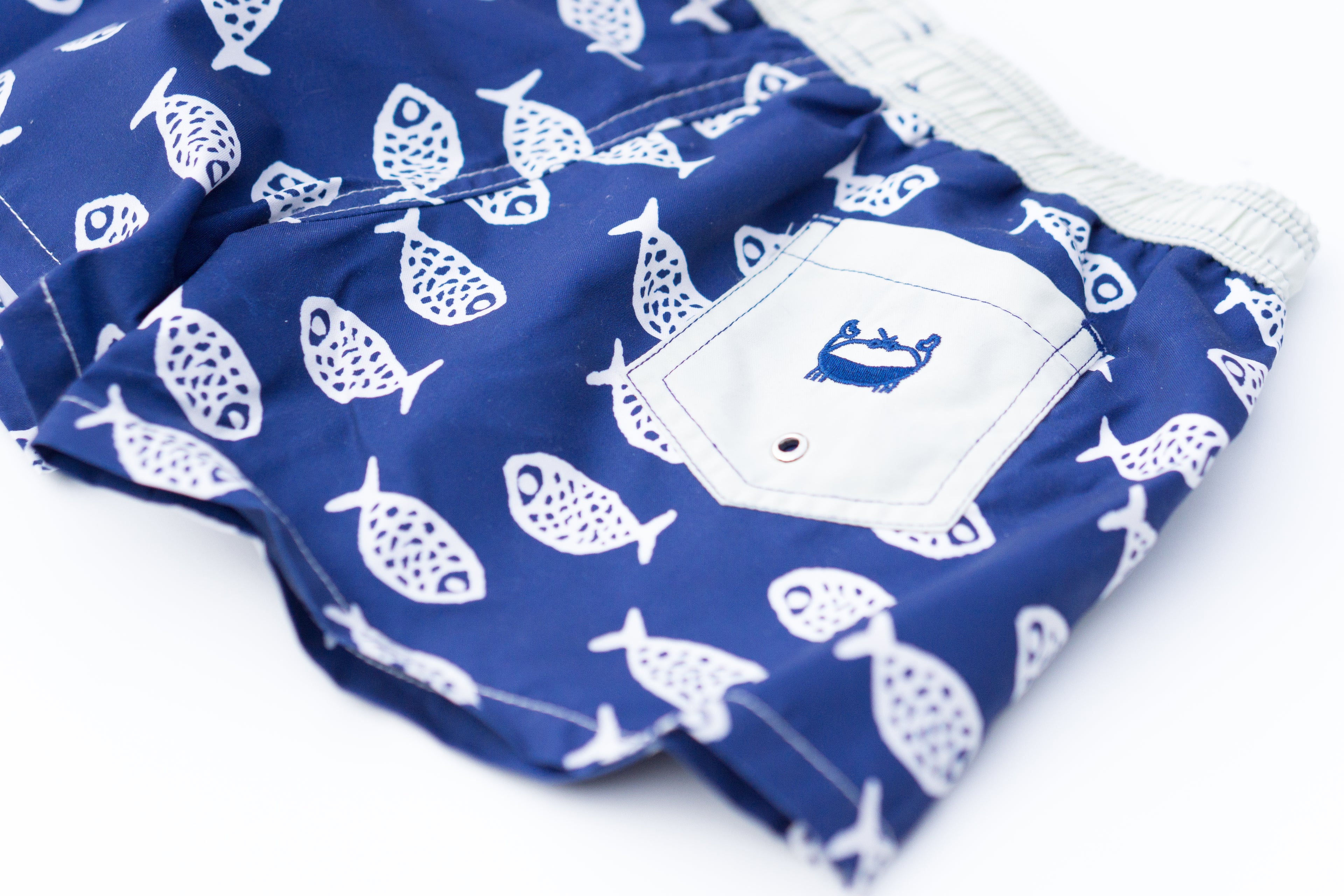 Short de bain imprimé Poisson Warren