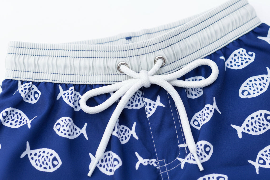 Short de bain imprimé Poisson Warren