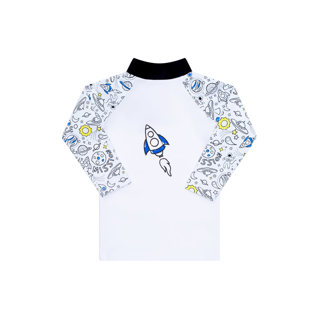 T-shirt de bain Anti UV imprimé Space