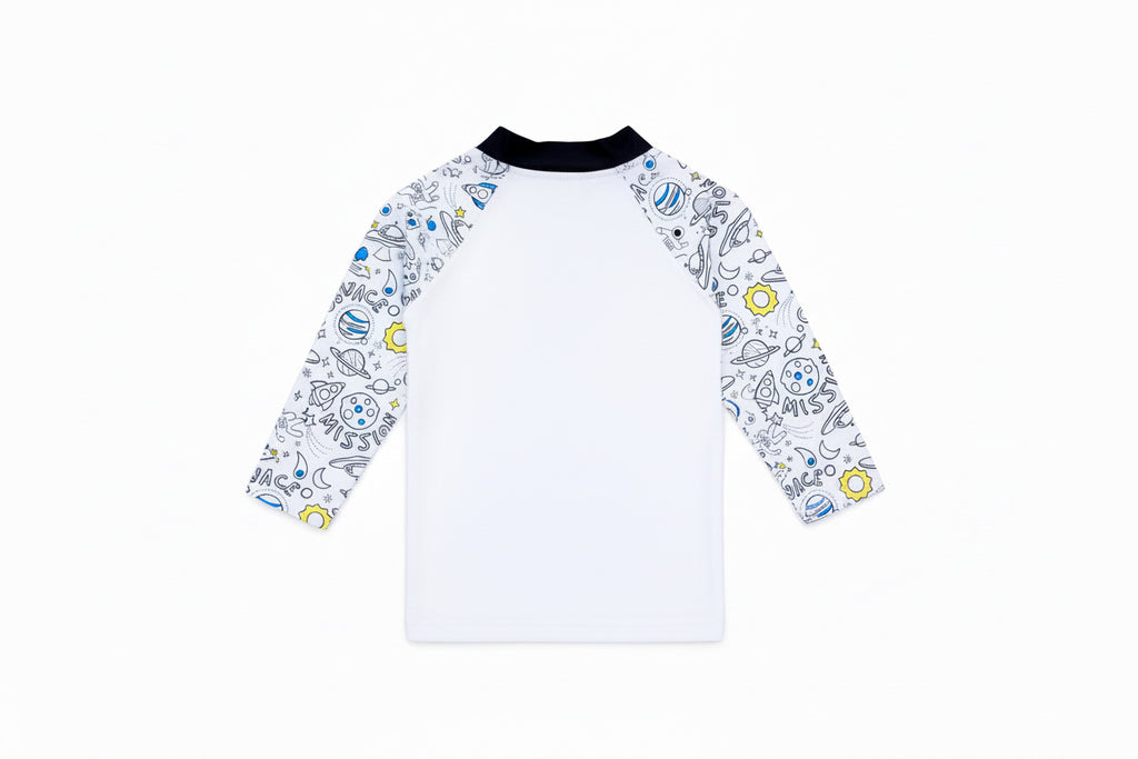 T-shirt de bain Anti UV imprimé Space