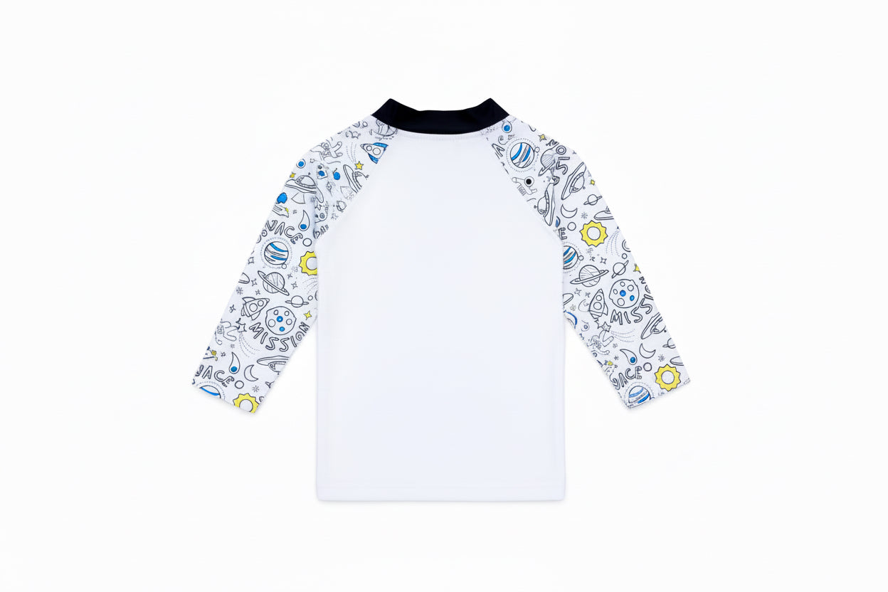 T-shirt de bain Anti UV imprimé Space
