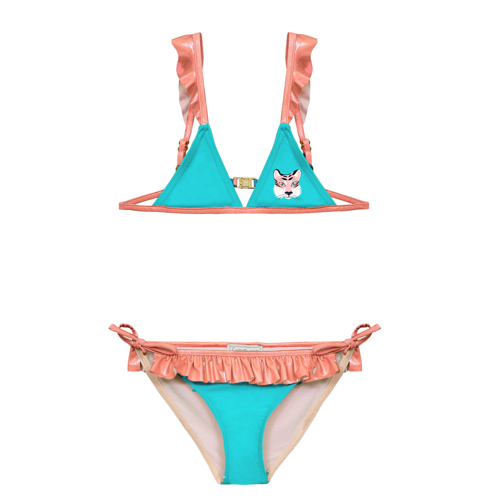 Maillot de bain deux pièces enfant anti UV Bebelle  tiger color