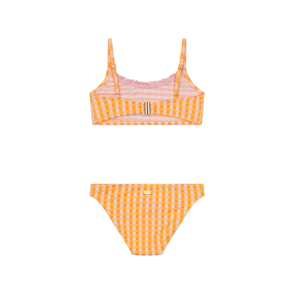 Maillot de bain deux pièces Ilona Vichy Abricot junior