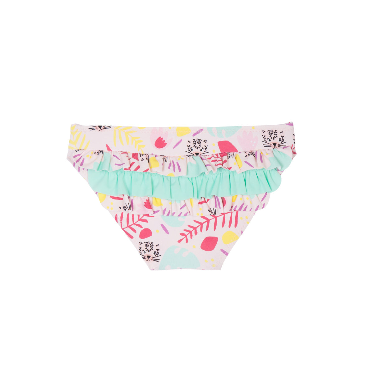 Slip de bain Anti UV volants Cassandra panthère rose