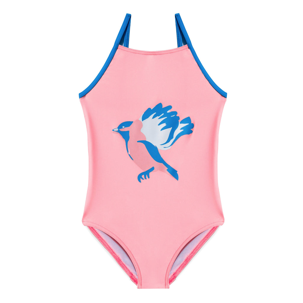 Maillot de bain 1 pièce Anti UV uni Oiseaux