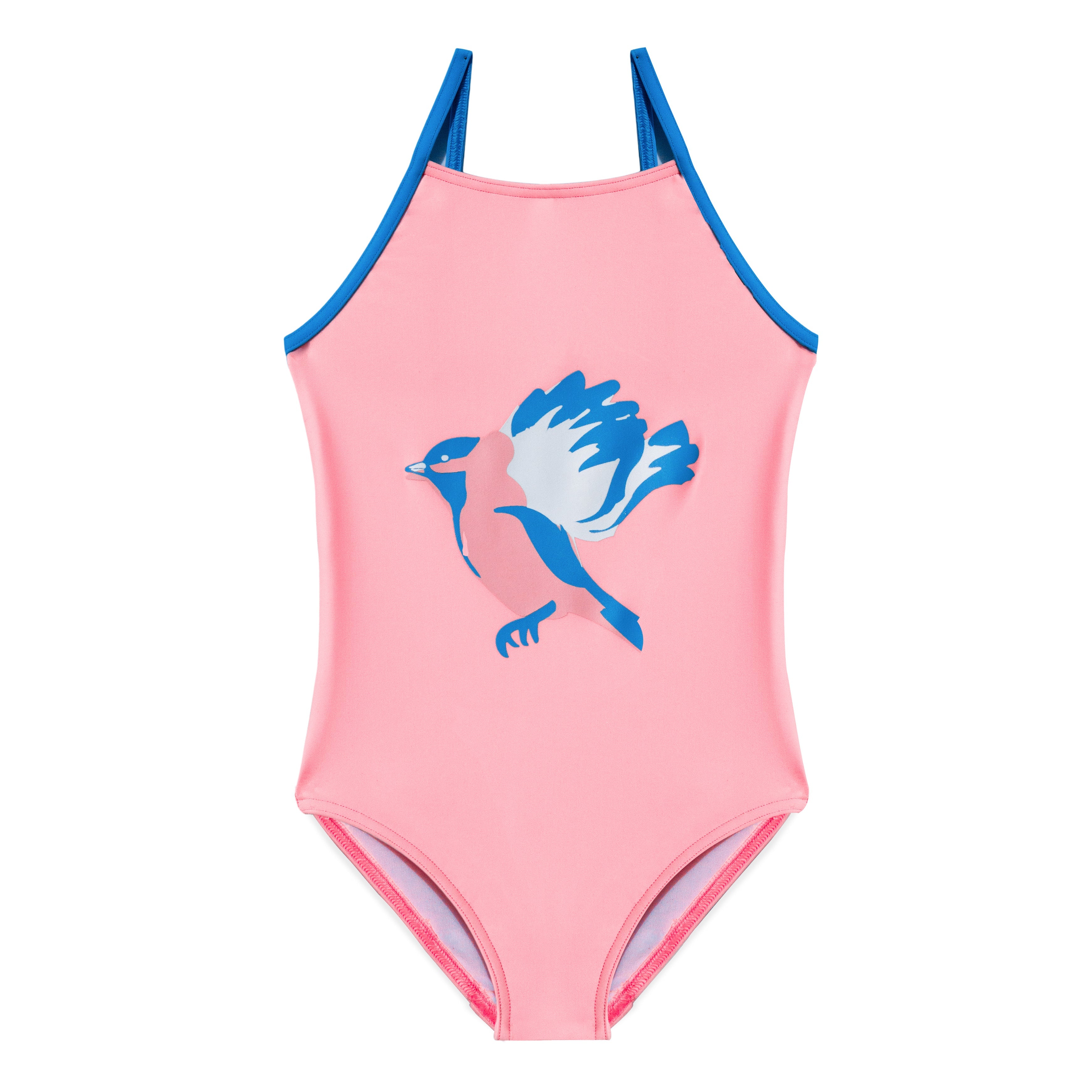 Maillot de bain 1 pièce Anti UV uni Oiseaux