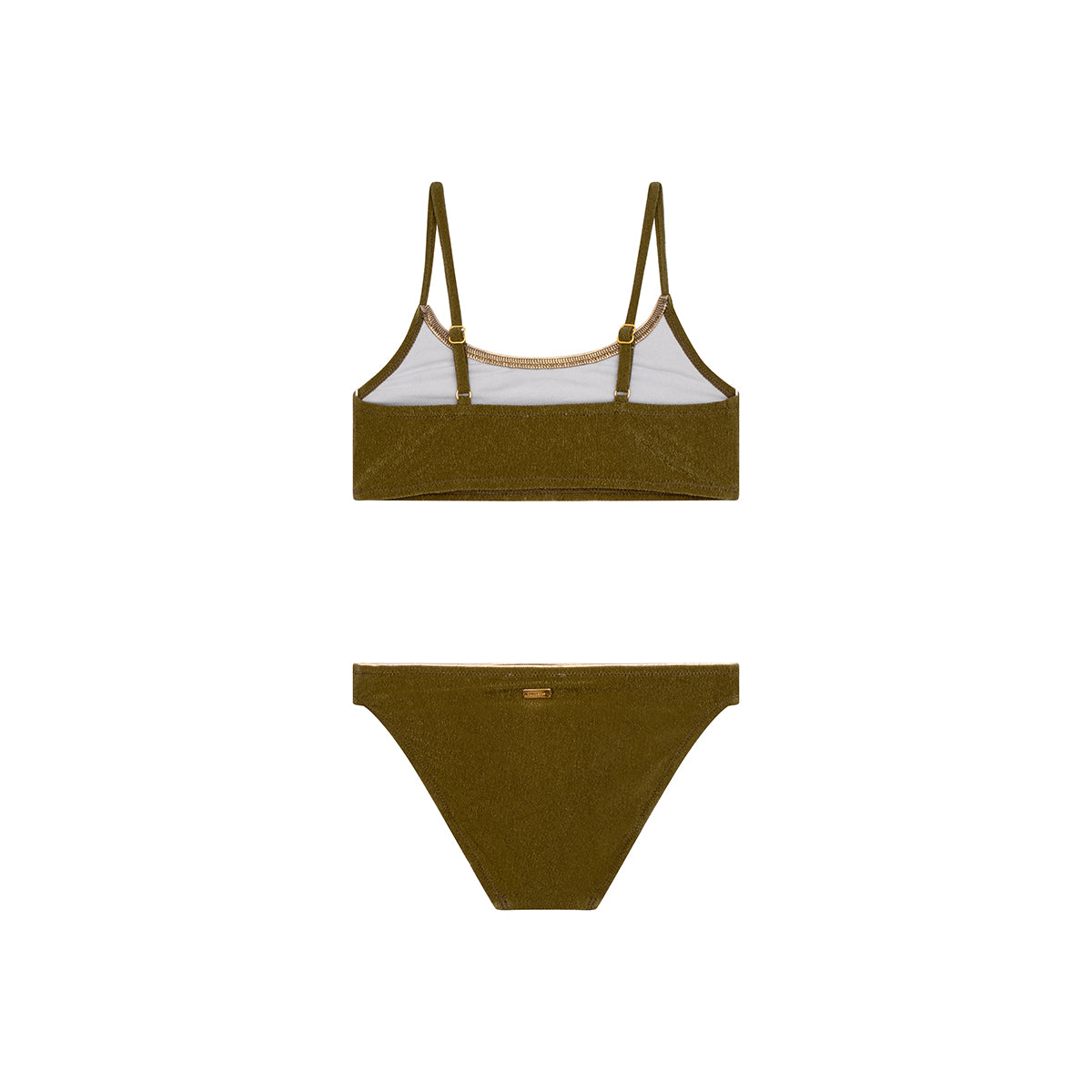 Maillot de bain deux pièces Ilona Kaki Terracotta junior