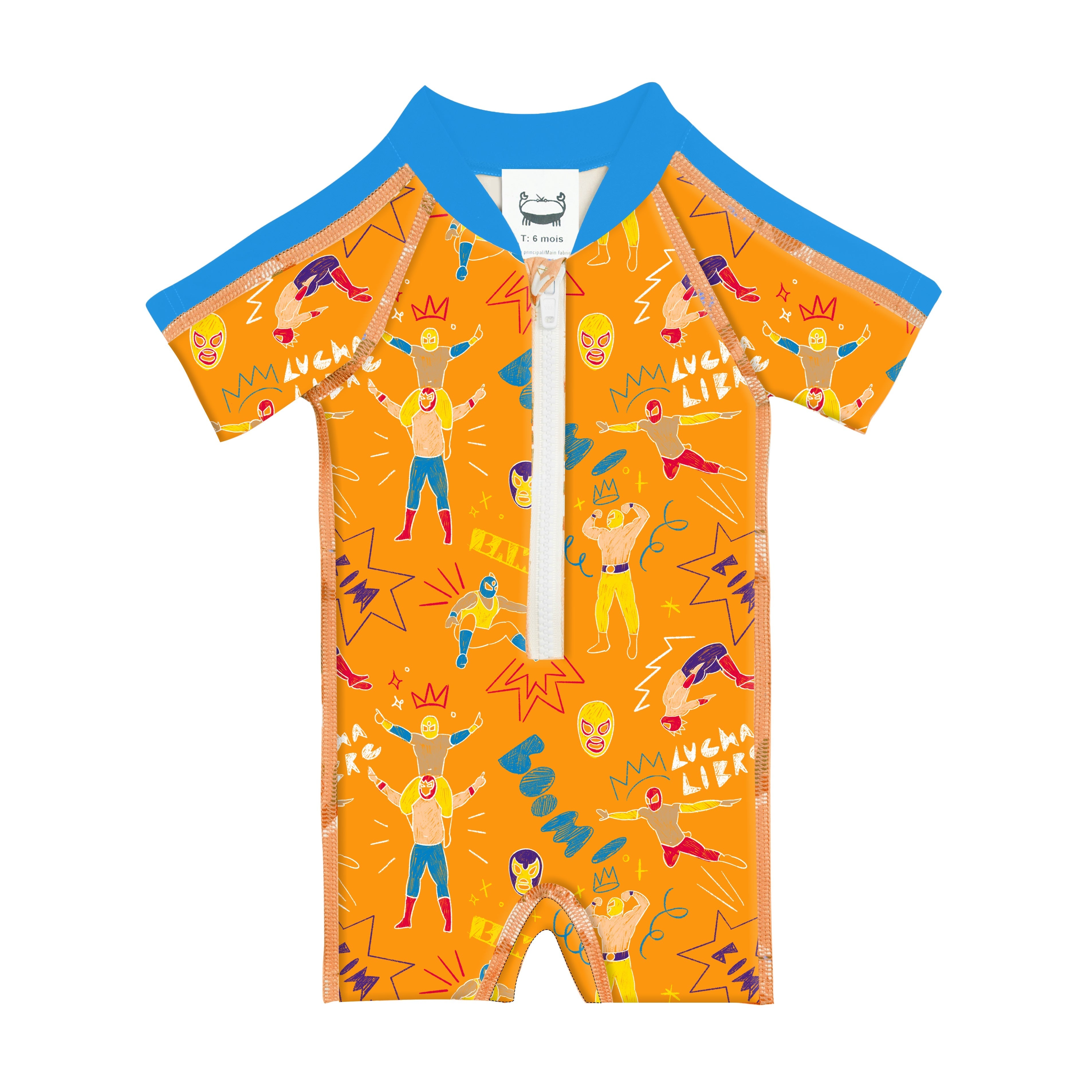 Combinaison de bain Anti UV imprimé Catcheur