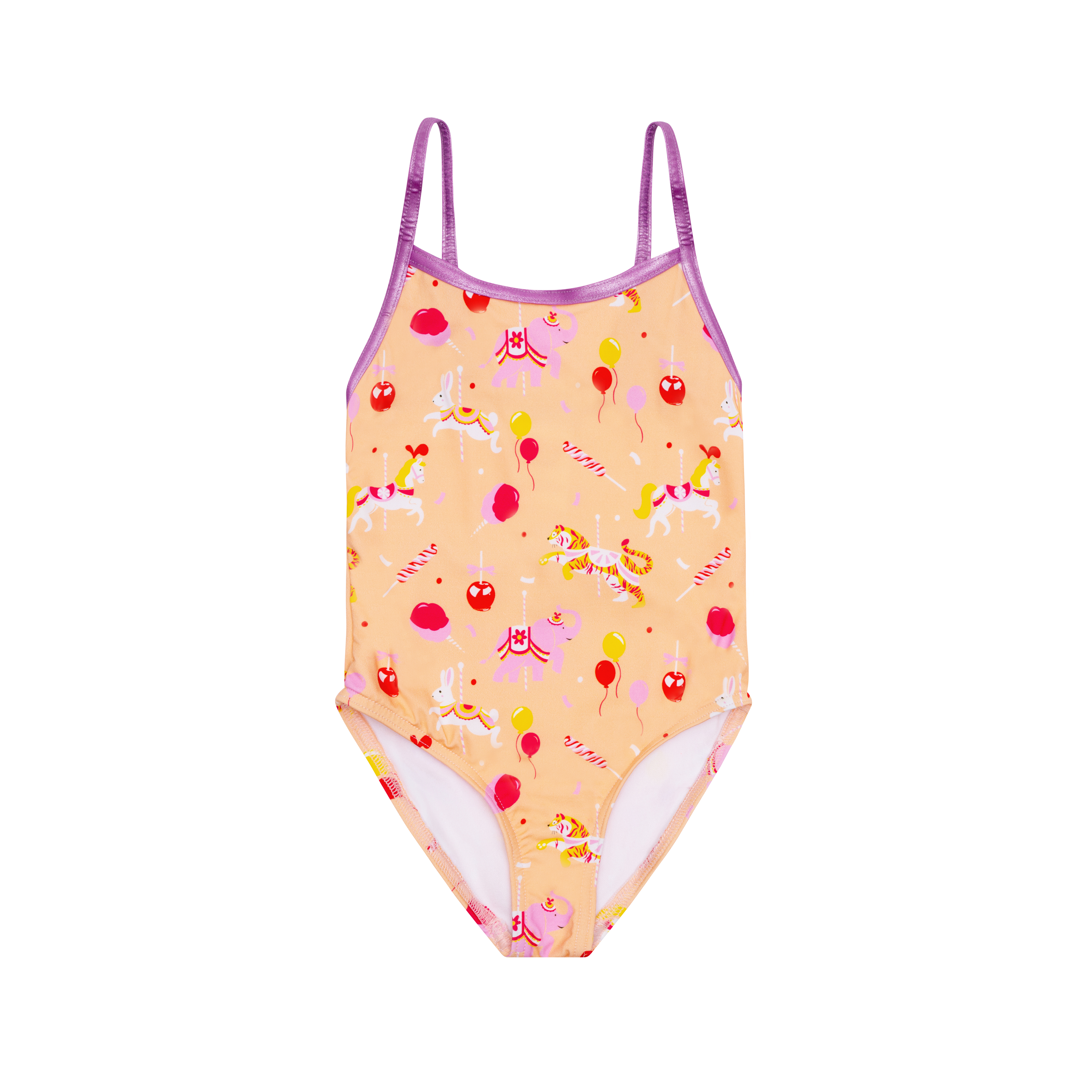 Maillot de bain enfant 1 pièce Anti UV imprimé Léa Carroussel