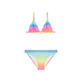 Maillot de bain deux pièces Arc en ciel junior avec bijou strass