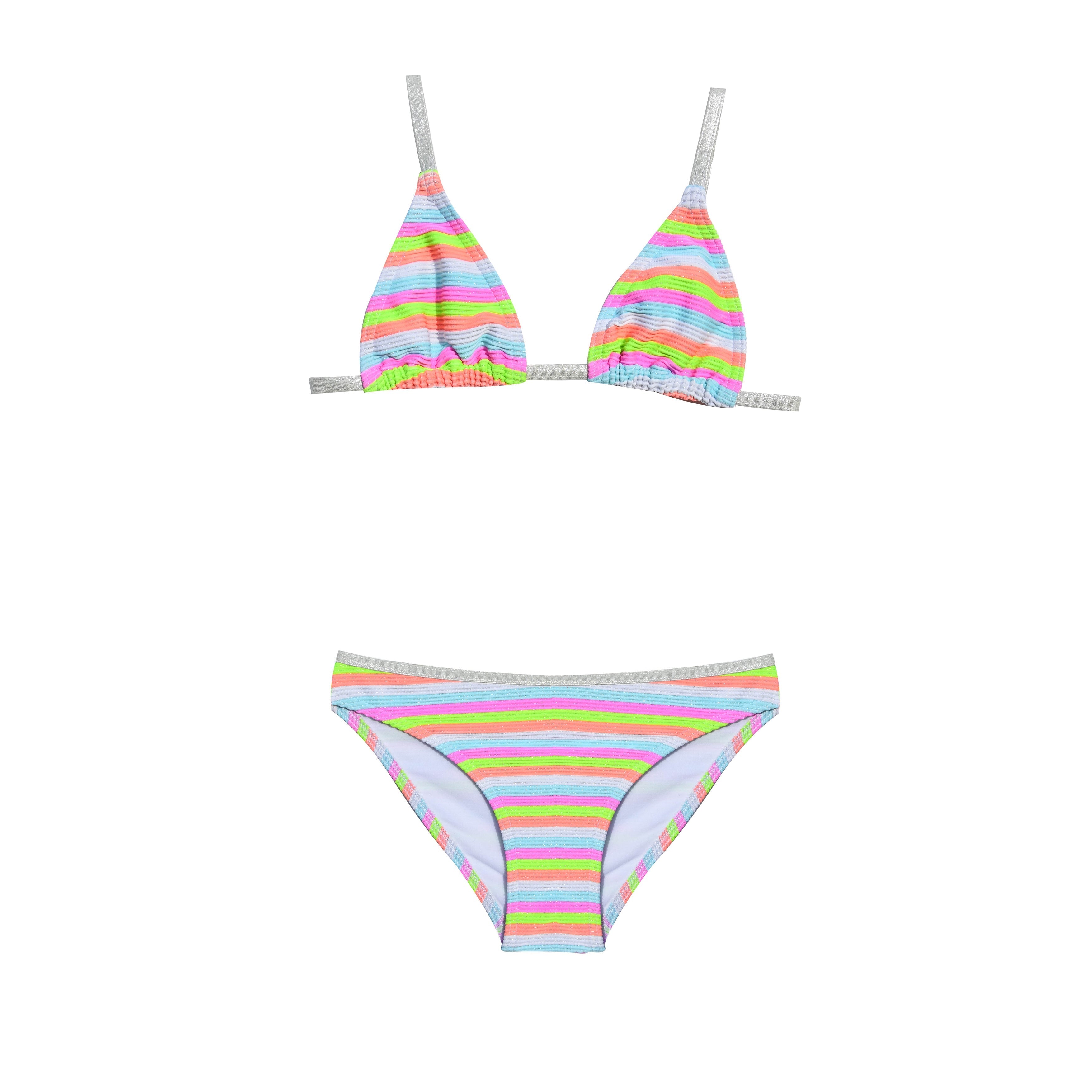 Maillot de bain deux pièces junior fluo