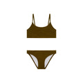 Maillot de bain deux pièces Ilona Kaki Terracotta junior