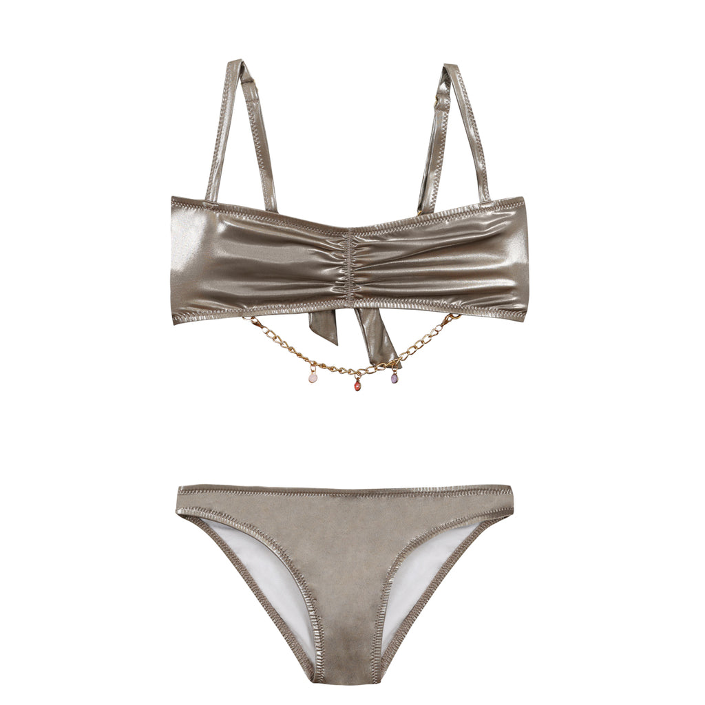 Maillot de bain deux pièces shabana bronze junior