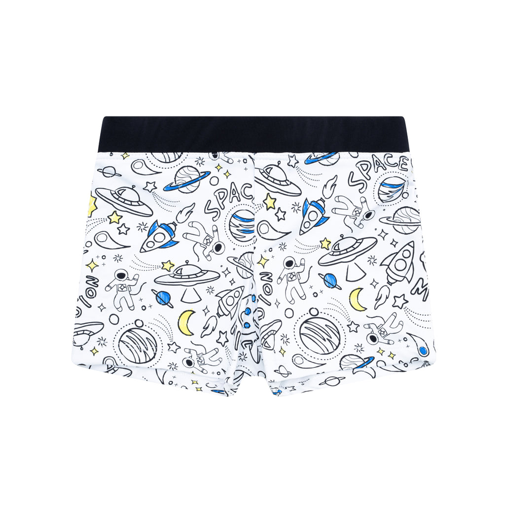 Boxer de bain Anti UV imprimé Space