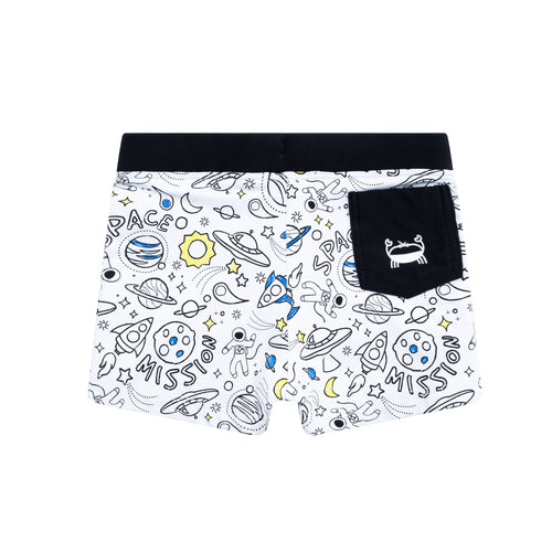 Boxer de bain Anti UV imprimé Space