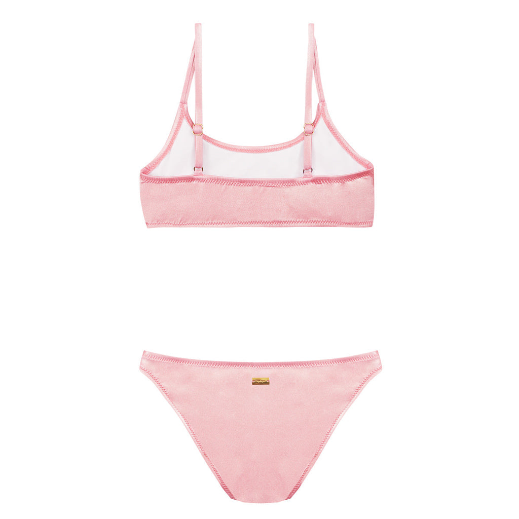 Maillot de bain deux pièces Ilona poudre junior