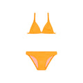 Maillot de bain deux pièces Rosalie color Abricot junior