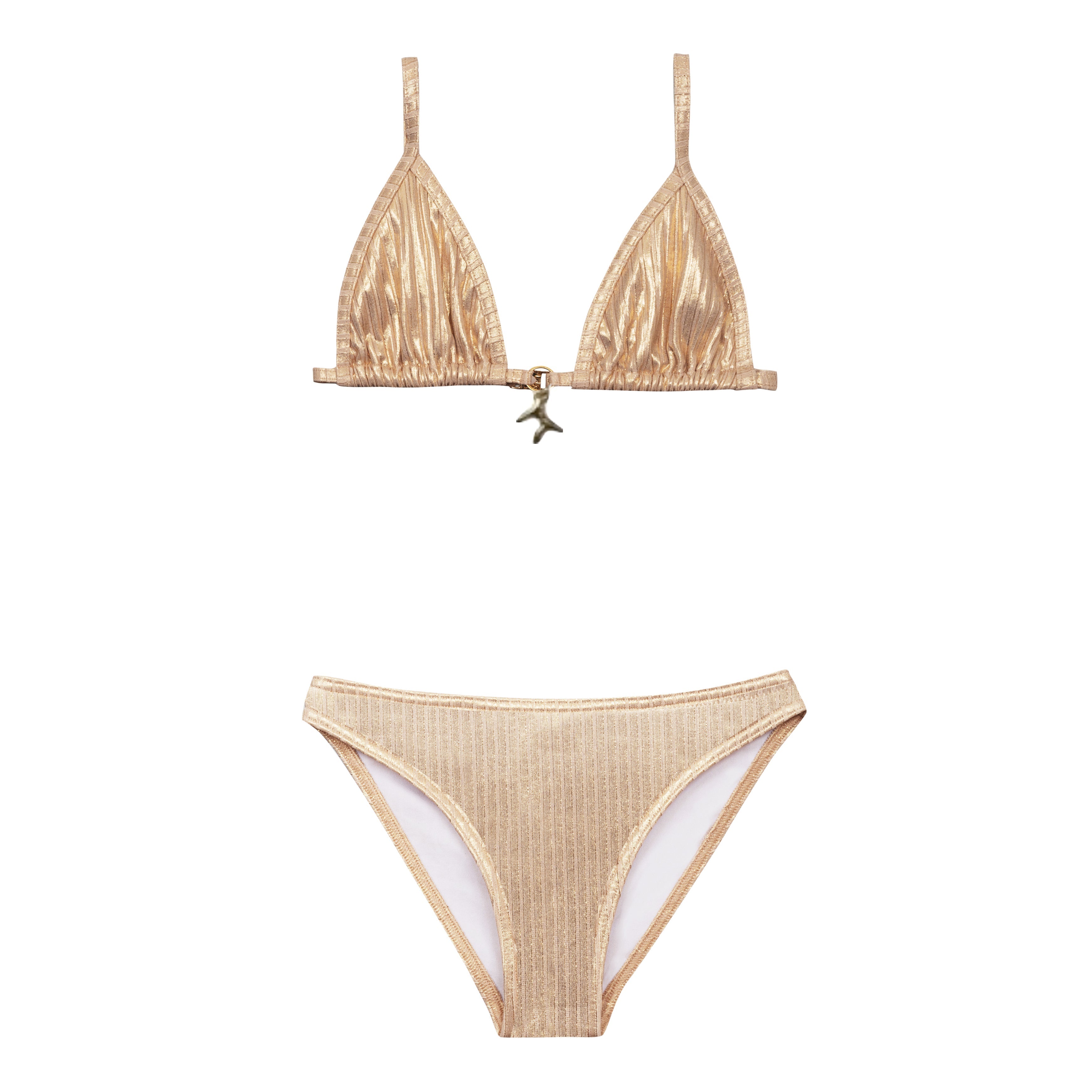 Maillot de bain deux pièces junior gold croisiere (bijoux corail)