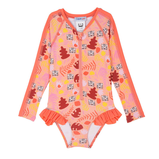 Combinaison SURFSUIT Panthère saumon