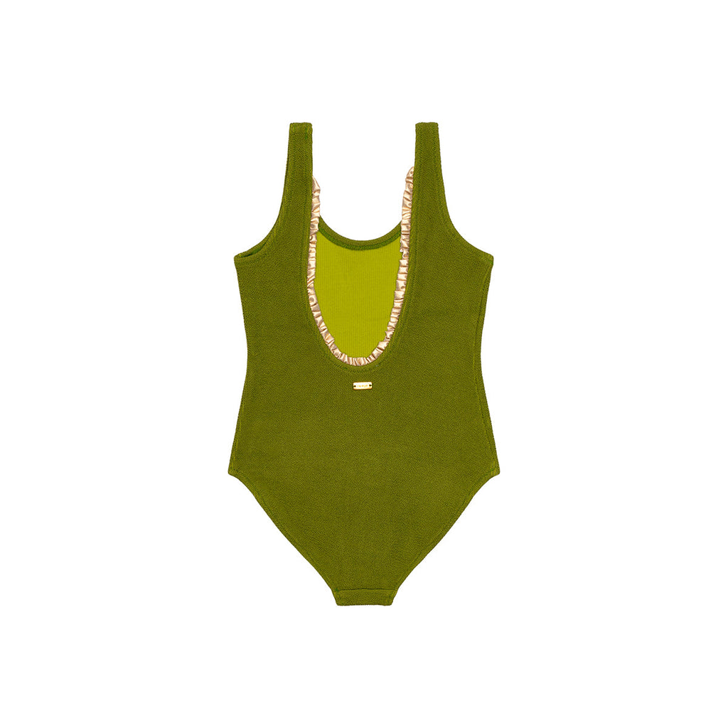 Maillot de bain une pièce Swim Terracotta color junior
