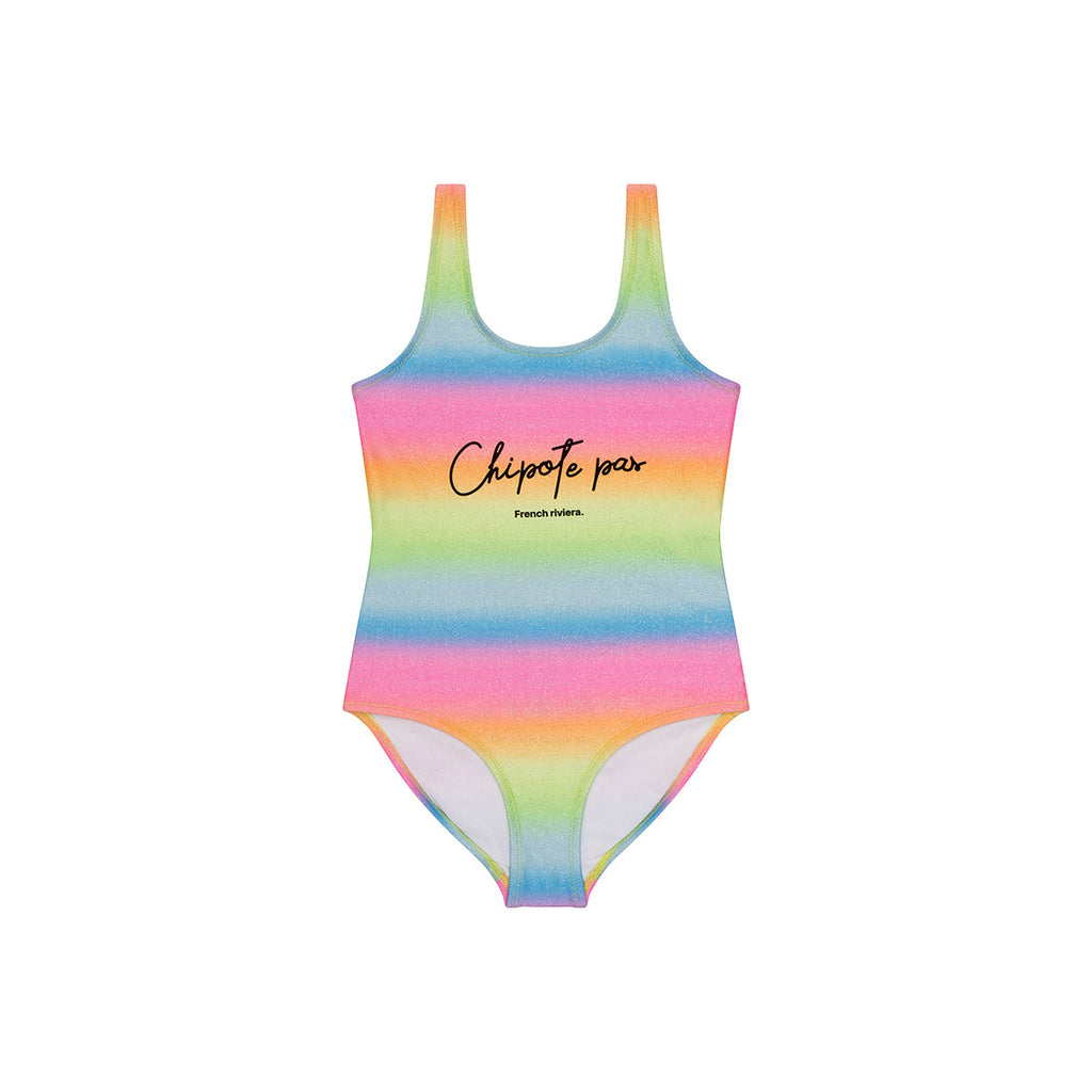 Maillot de bain une pièce  swim Arc en ciel color junior