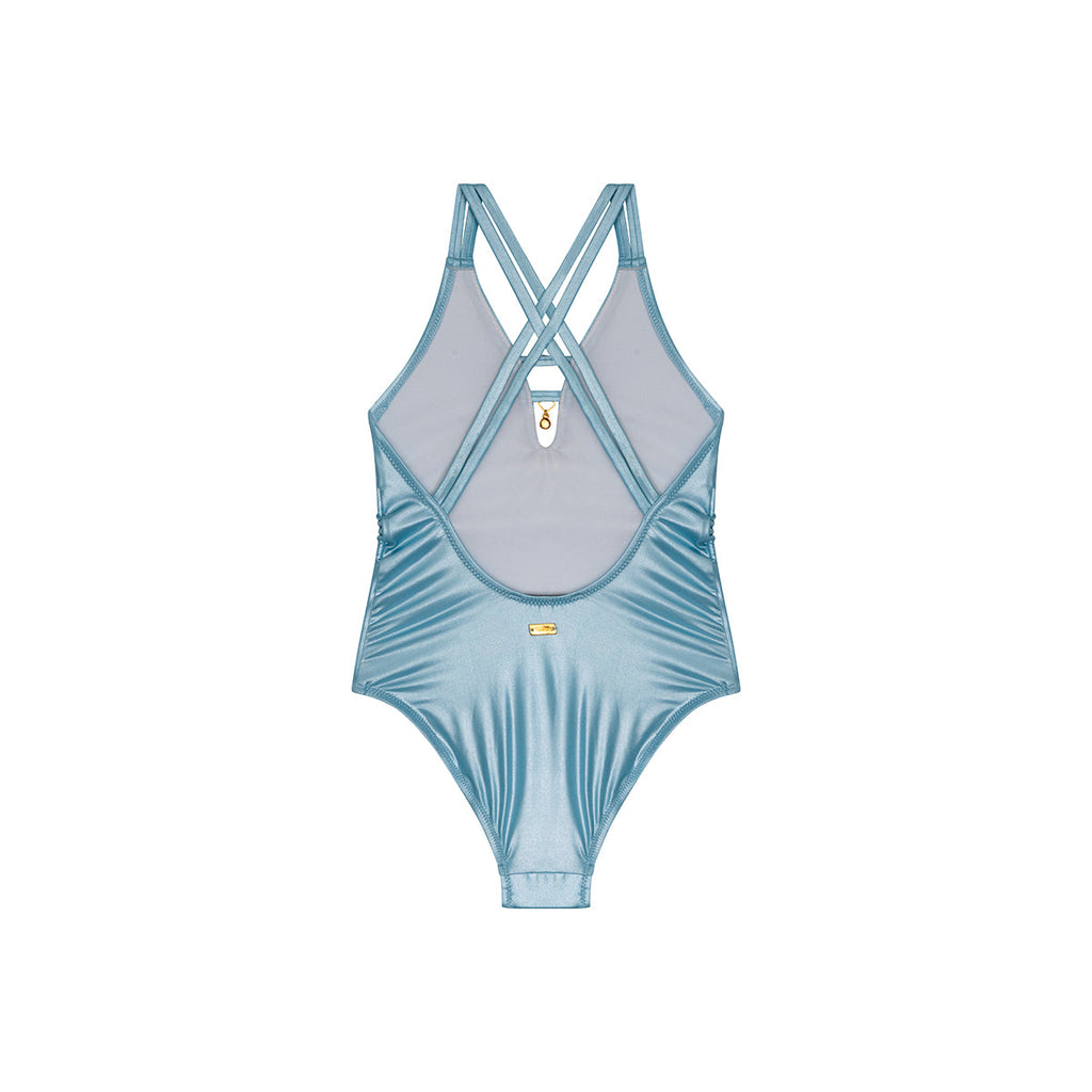 Maillot de bain une pièce Body Nina color Ciel